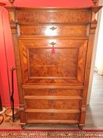 Antieke Notenhouten Secretaris, Antiek en Kunst, Antiek | Meubels | Kasten, Ophalen
