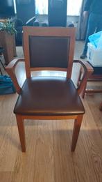 4 ZGAN Eetkamerstoelen - Prachtige Set!, Huis en Inrichting, Stoelen, Bruin, Ophalen of Verzenden, Zo goed als nieuw, Vier