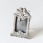Massief zilveren fotolijstje met engeltjes - Sterling, Antiek en Kunst, Ophalen of Verzenden, Zilver