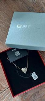BREIL collier/ halsketting/ ketting met hart NIEUW, Ophalen of Verzenden, Zo goed als nieuw, Zilver, Overige materialen