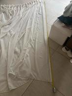 Creme  gordijnen - 200+ cm hoog, Ophalen of Verzenden, Zo goed als nieuw, Wit, 200 cm of meer