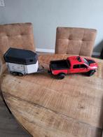 Bruder, ram pick-up met paarden trailer, Ophalen of Verzenden, Zo goed als nieuw, Auto