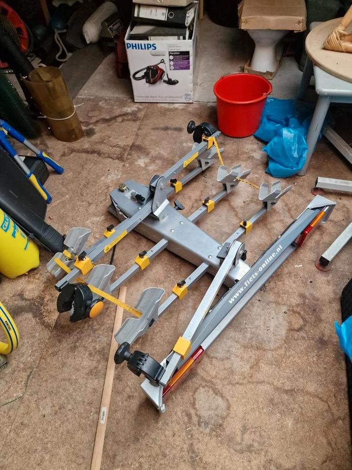 Fietsendrager voor 3 fietsen - Trekhaak, Auto diversen, Fietsendragers, Gebruikt, Trekhaakdrager, 3 fietsen of meer, Brede banden