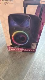 PartyFun Lights Karaoke Speaker - Nieuw in doos!, Audio, Tv en Foto, Karaoke-apparatuur, Ophalen of Verzenden, Nieuw, Complete set