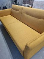 Okergele slaapbank van Home24, Ophalen, Driepersoons, 75 tot 100 cm, Zo goed als nieuw