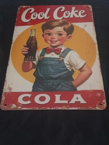 Coca-Cola Wandbord - Mancave, Bar, Garage beschikbaar voor biedingen