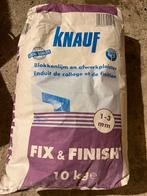 10 kg knauf blokkenlijm fix en finish DICHTE zak, Ophalen, Nieuw, Overige typen