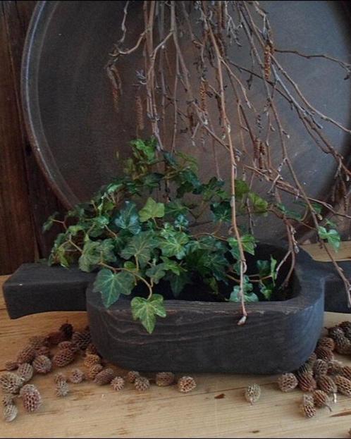 10860 B Houten bakje met grepen, Antiek en Kunst, Antiek | Woonaccessoires, Verzenden