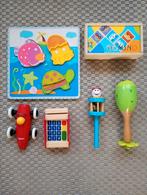 6delige nieuwe houten speelgoed, Kinderen en Baby's, Speelgoed | Houten speelgoed, Ophalen of Verzenden, Zo goed als nieuw