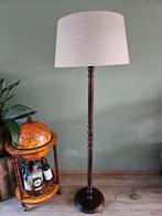 Houten klassieke vloerlamp met stoffen kap, Ophalen, Hout, Gebruikt, Klassiek