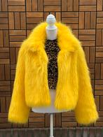 Gele bontjas in maat S en in maat M, Ophalen of Verzenden, Gedragen, Kleding