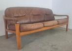 Deens design teak 3 zitsbank, Gebruikt, Onbekend, 75 tot 100 cm, Ophalen of Verzenden