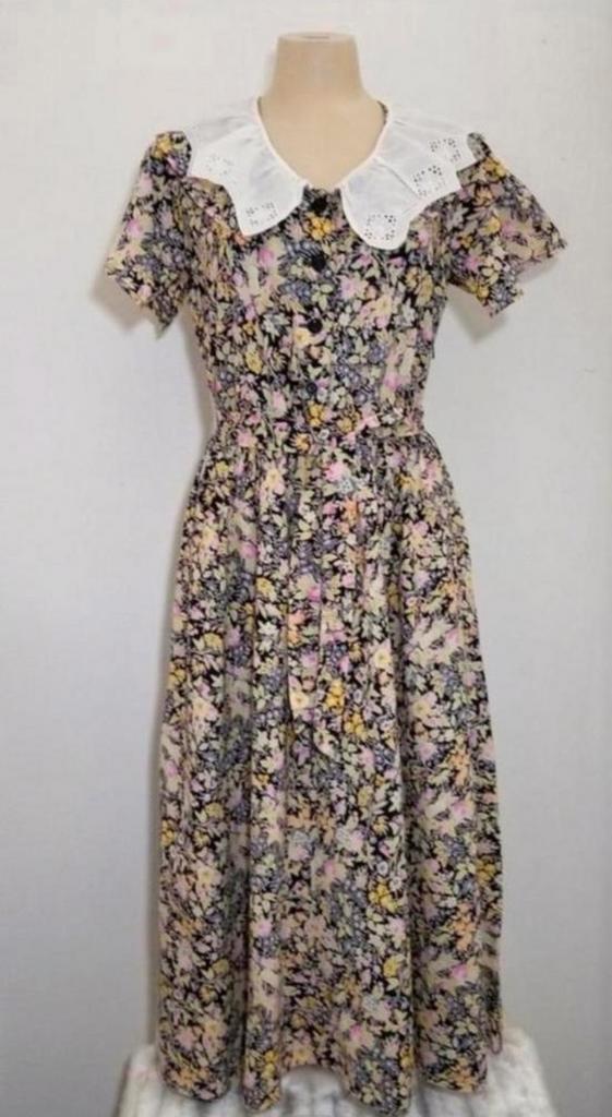 Katoenen jurk met bloemendessin van Luisa Spagnoli, Kleding | Dames, Jurken, Zo goed als nieuw, Maat 38/40 (M), Overige kleuren