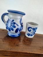 Keuls aardewerk kan en beker, Antiek en Kunst, Ophalen of Verzenden