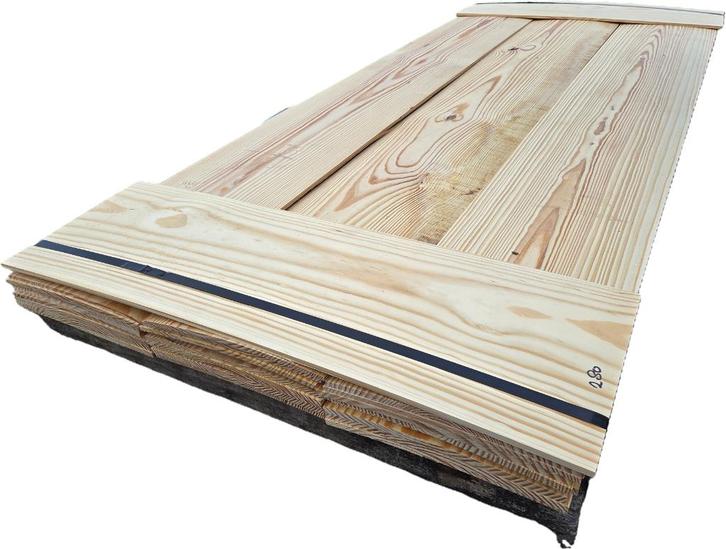 15 m² Lariks Planken Geschaafd aan één zijde - nr: TP280, Tuin en Terras, Palen, Balken en Planken, Nieuw, Planken, 250 cm of meer