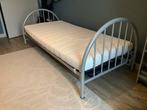1 persoons bed met stalen frame, lattenbodem & matras nieuw!, Huis en Inrichting, Slaapkamer | Bedden, Ophalen, 90 cm, Eenpersoons
