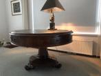 Drum table bibliotheektafel salontafel bureautafel, Huis en Inrichting, Tafels | Salontafels, Ophalen, Authentiek / antiek, Gebruikt