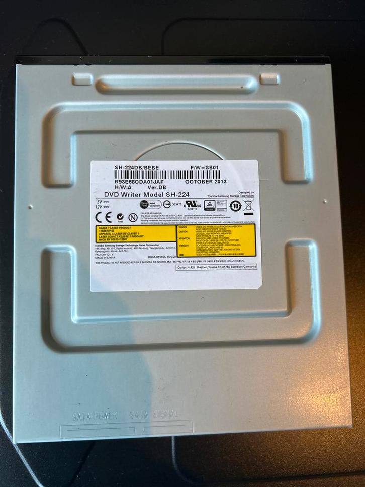 Samsung SH-224 DVD Brander - Intern, Computers en Software, Optische drives, Gebruikt, Intern, MacOS, Cd, Ophalen