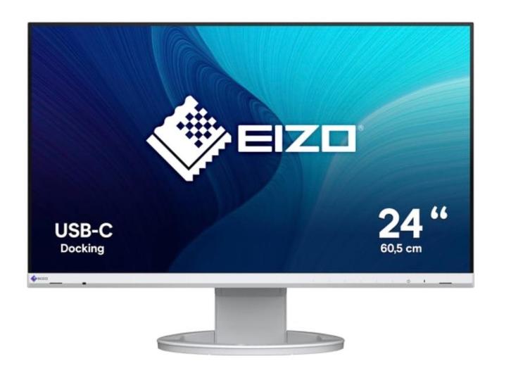EIZO FlexScan EV2480-WT LED display 60,5 cm (23.8"), Computers en Software, Monitoren, Zo goed als nieuw, 60 Hz of minder, DisplayPort