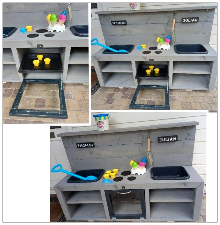 Modderkeuken. Lekker spelen met water en zand. NIEUW, Kinderen en Baby's, Speelgoed | Buiten | Speeltoestellen, Nieuw, Zandbak