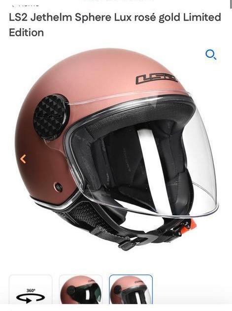 Scooter helm maat s gold roze, Fietsen en Brommers, Brommerhelmen, Nieuw, Small, Ophalen of Verzenden