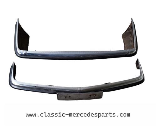 Voorbumper + achterbumper Mercedes 107 verchroomd, Auto-onderdelen, Carrosserie en Plaatwerk, Bumper, Mercedes-Benz, Voor, Achter