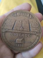 Bronzen Penning Crane Co Chicago 1930 USA, Ophalen of Verzenden, Brons, Buitenland