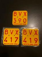 Bromfiets verzekeringsplaatjes 2006 - Set van 3, Ophalen of Verzenden, Nieuw