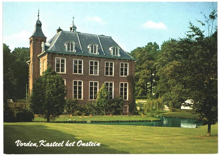 908807 Vorden Gld kasteel Het Onstein Nette oude kaart Onbes, Verzamelen, Ansichtkaarten | Nederland, Ongelopen, Gelderland, 1960 tot 1980
