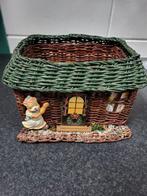 Leuk decoratief mandje, Huis en Inrichting, Gebruikt, Mand, Vierkant, Ophalen of Verzenden