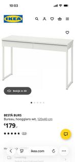 Ikea besta burs bureau tv meubel make up tafel, Ophalen, Zo goed als nieuw, 25 tot 50 cm, Rechthoekig
