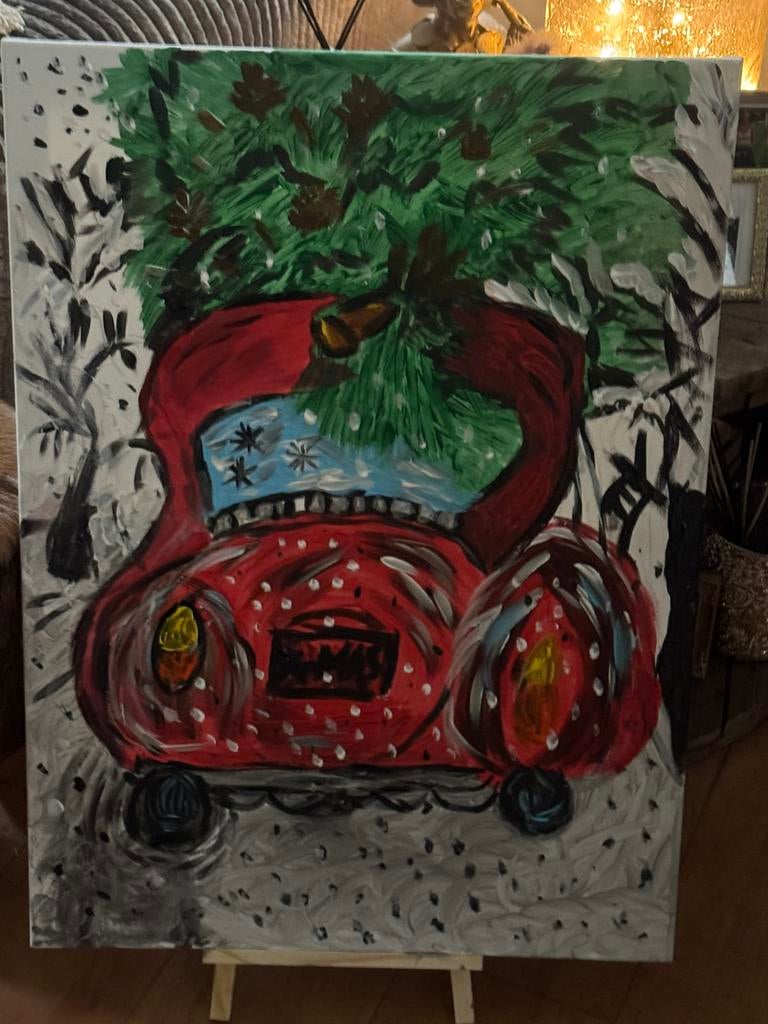 Auto kerstboom, Ophalen