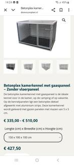 Kamerkennel gaaspanelen 1.5m bij 1m, Dieren en Toebehoren, Hondenbenches, Ophalen, Gebruikt
