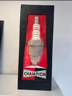 Vintage Champion Bougie Reclame lichtbak, Ophalen, Gebruikt, ., Lichtbak of (neon) lamp