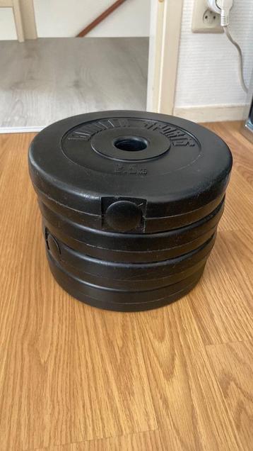 Halterschijven set gorilla sport 4 x 2,5 kg  beschikbaar voor biedingen