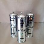 Set van 3 Art Deco Voorraadpotten, chroom, Verzenden