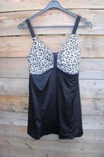 Zwemjurk zwart/ panter mt 48 C/D cup Vaste prijs, Kleding | Dames, Ophalen of Verzenden, Zo goed als nieuw, Zwart, Badpak