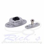 Deurklem set aluminium, NB, Nieuw, Ophalen of Verzenden, NB