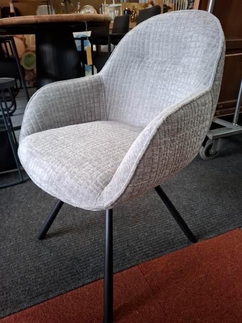 6 Nieuwe Armleuning stoelen, Ice-Grey, Draaibaar, Clint H&H, Huis en Inrichting, Stoelen, Nieuw, Vijf, Zes of meer stoelen, Metaal