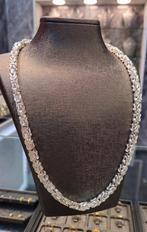 Prachtige Italiaanse koningsketting zilver 925 7.5mm massief, Ophalen of Verzenden, Nieuw, Zilver