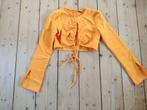 crop top lange mouw oranje S/M 36/38, Maat 38/40 (M), Oranje, Ophalen of Verzenden, Zo goed als nieuw