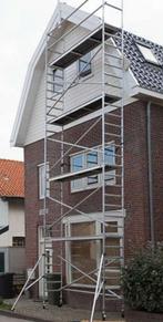 Steiger te huur, Doe-het-zelf en Verbouw, Steigers, Ophalen of Verzenden, Zo goed als nieuw, Rolsteiger of Kamersteiger, 5 meter of hoger
