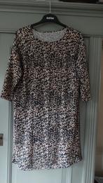 Jurkje, maat L, beige/zwart/roestkleur, Verzenden, Beige, Maat 42/44 (L), Zo goed als nieuw