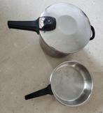 snelkookpan, Huis en Inrichting, Keuken | Potten en Pannen, Ophalen, Zo goed als nieuw, Rvs