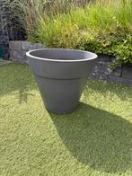Zware antraciete bloempot | hb 39x35 cm, Ophalen, Steen, Gebruikt, Minder dan 60 cm
