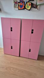 IKEA stuva opbergkastjes voor kinderkamer, roze,  vier stuks, Minder dan 75 cm, 50 tot 70 cm, Zo goed als nieuw, Ophalen