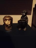 Een waxinelicht houder en een kaarshouder aap, Ophalen