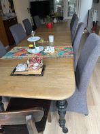 Rustiek houten tafel, Ophalen, Gebruikt, 200 cm of meer, 50 tot 100 cm