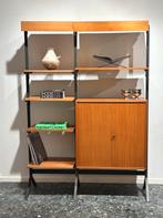 Vintage Modulaire Wandkast Wandsysteem Midcentury, Huis en Inrichting, Kasten | Wandmeubels, Ophalen of Verzenden, Zo goed als nieuw