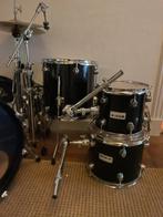 Basix drumstel met toebehoren, Muziek en Instrumenten, Drumstellen en Slagwerk, Gebruikt, Ophalen